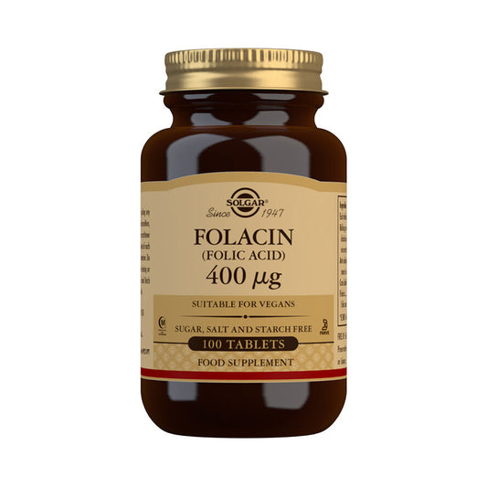 Solgar Folacin Ácido Fólico Anemia 100 Comprimidos - Go Natural