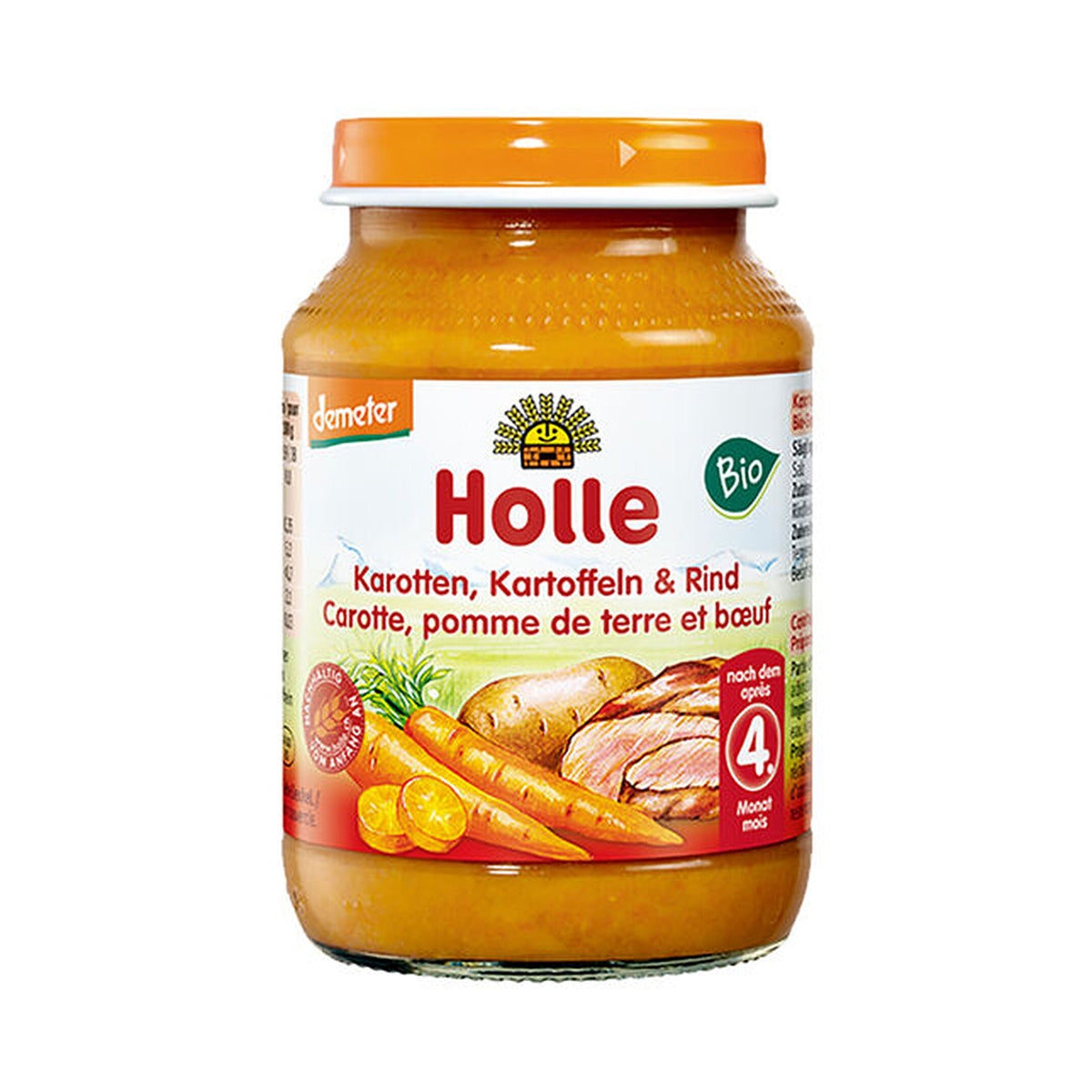 Puré de Cenoura, Batata e Vaca BIO 190 gr - Go Natural