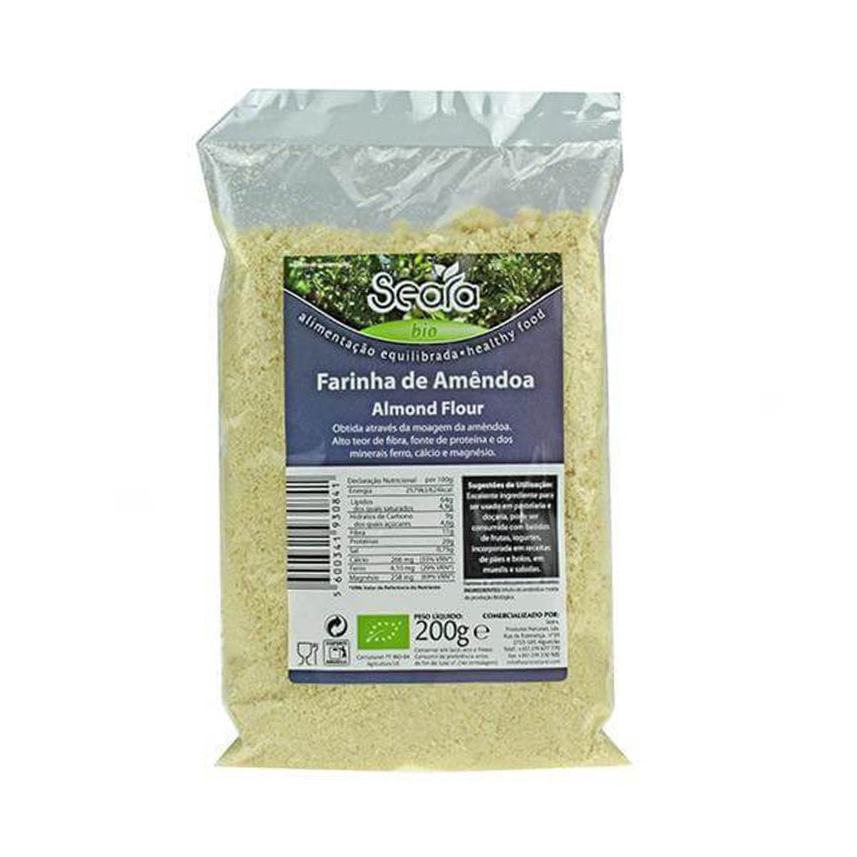 Farinha de Amêndoa Seara BIO 200gr - Go Natural