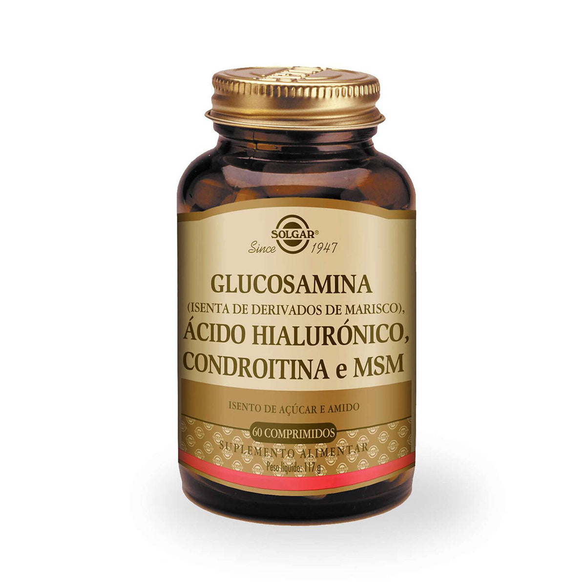 Solgar Glucosamina + Ácido Hialurónico e Condroitina 60 Comprimidos - Go Natural