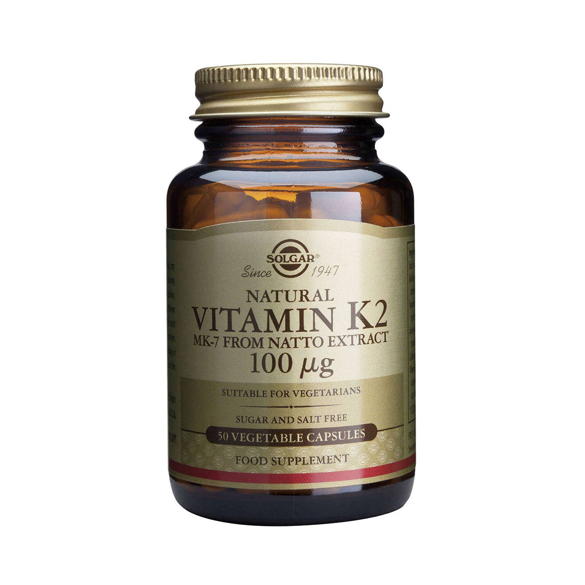 Solgar Vitamina K2 100 µG 50 Comprimidos - Go Natural