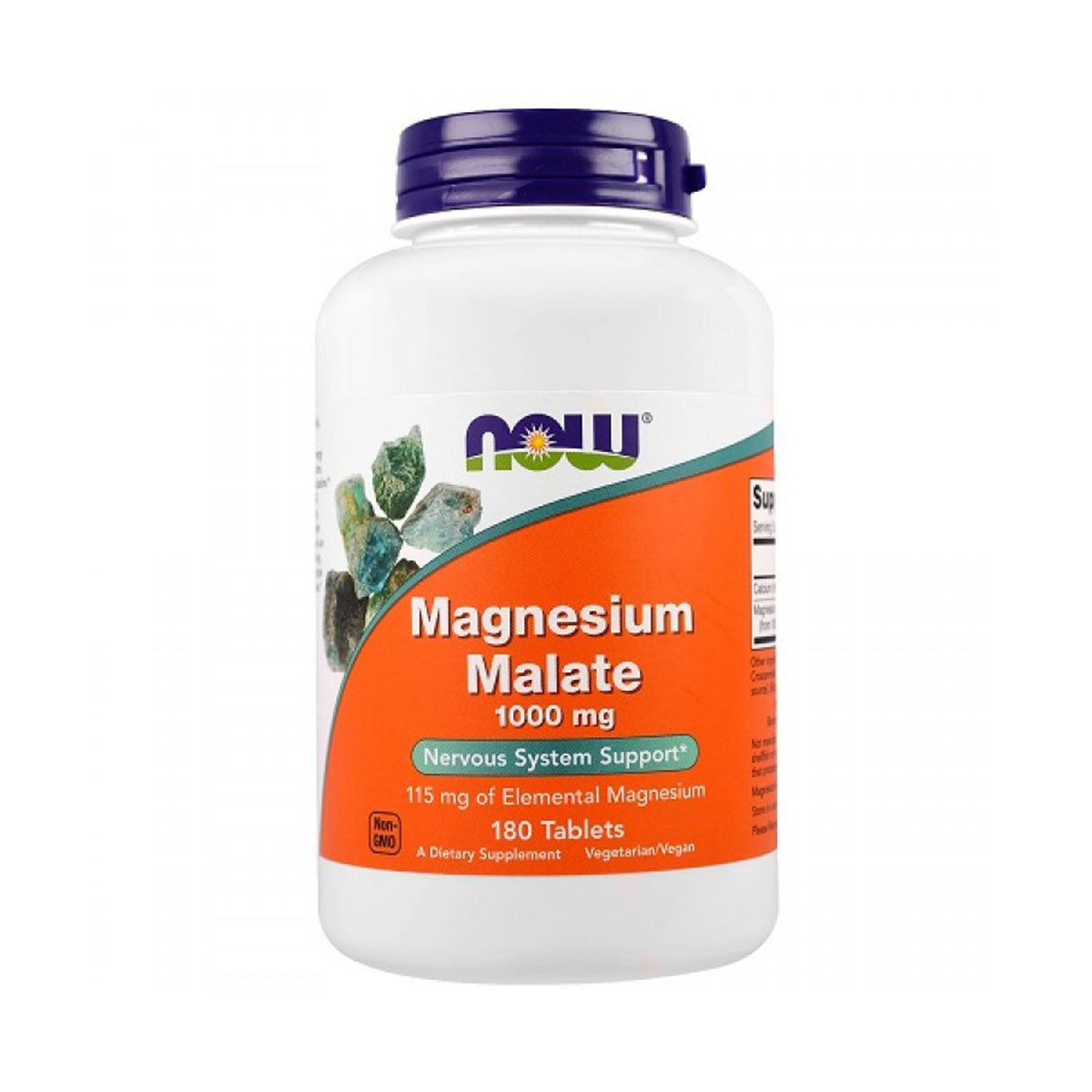 Now Magnesium Malate 180 Comprimidos - Go Natural