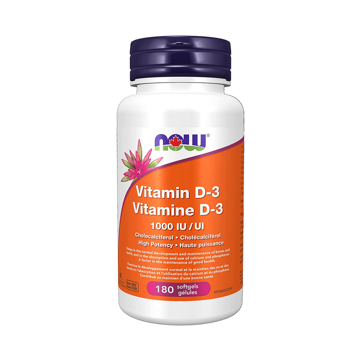 Vitamin D3 1000 ui 180 Cápsulas - Go Natural