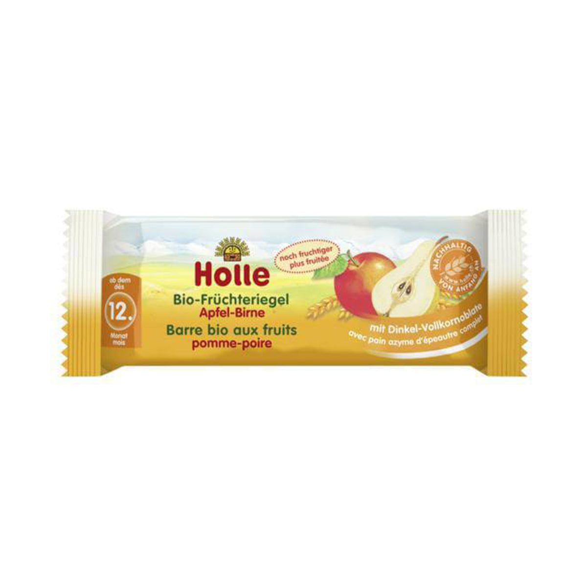 Barra de Maçã e Pêra BIO 12M 25 gr - Go Natural