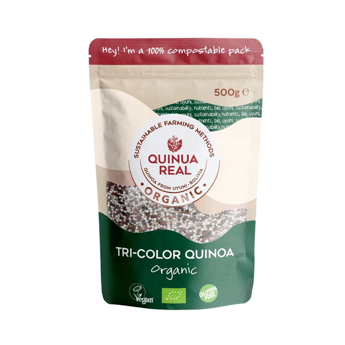 Quinoa Real Tricolor sem Glúten BIO 500 gr - Go Natural