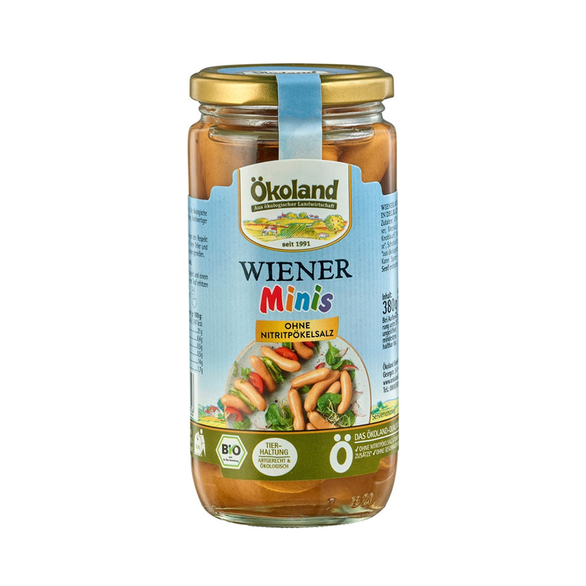Salsichas Mini de Porco BIO 180 gr (20 un.) - Go Natural