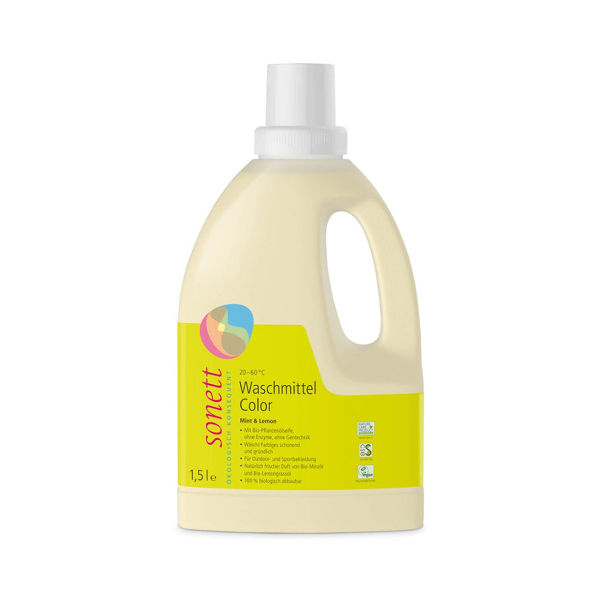 Detergente Roupa de Cor Menta e Limão BIO 1,5 L - Go Natural