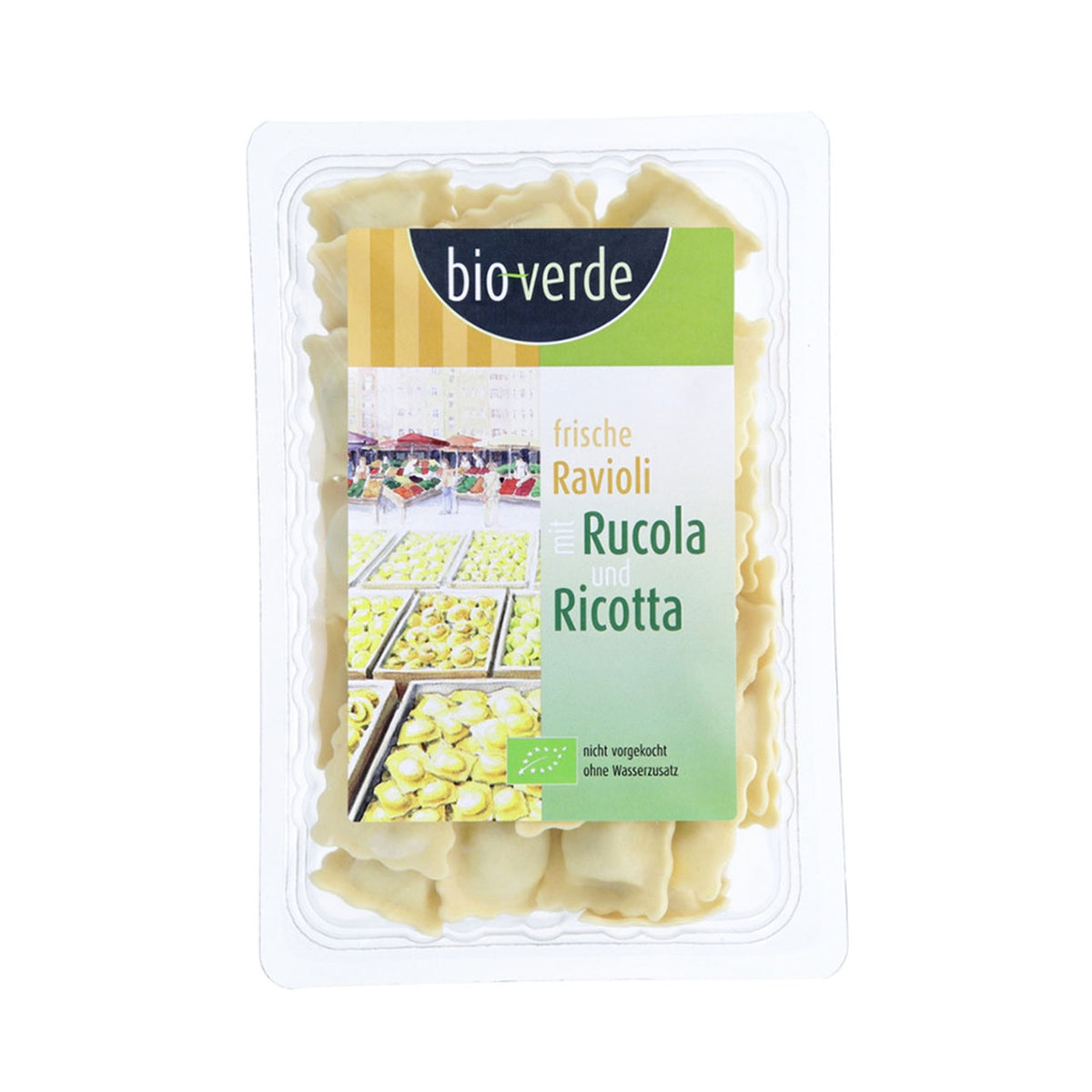 Ravioli com Rúcula e Ricotta Bioverde BIO 250gr - Go Natural