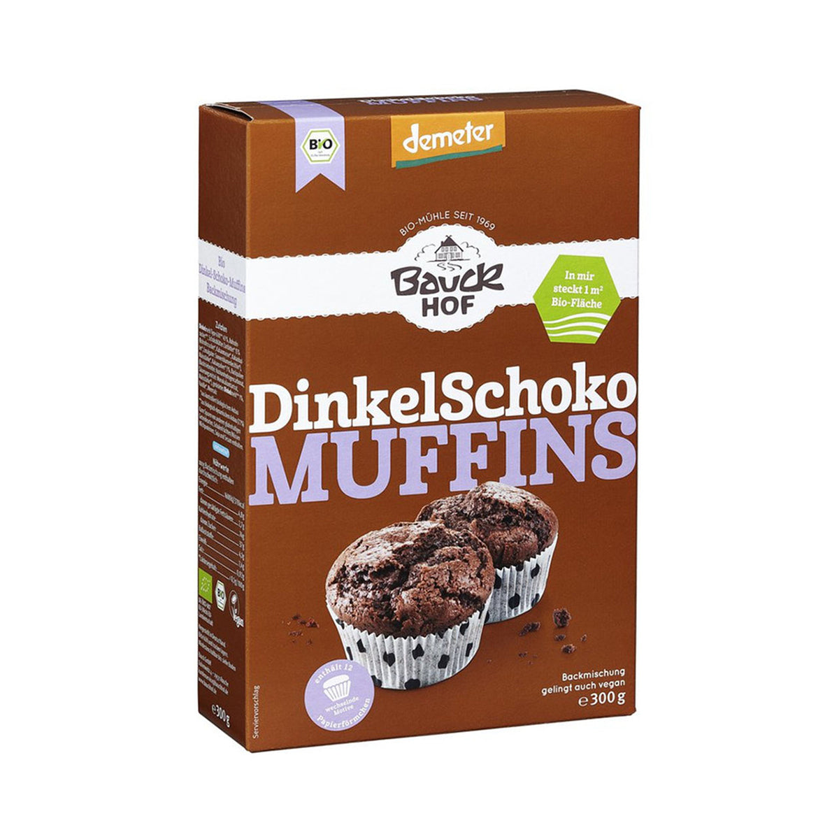 Muffins Chocolate com Espelta Demeter BIO 300 gr - Go Natural