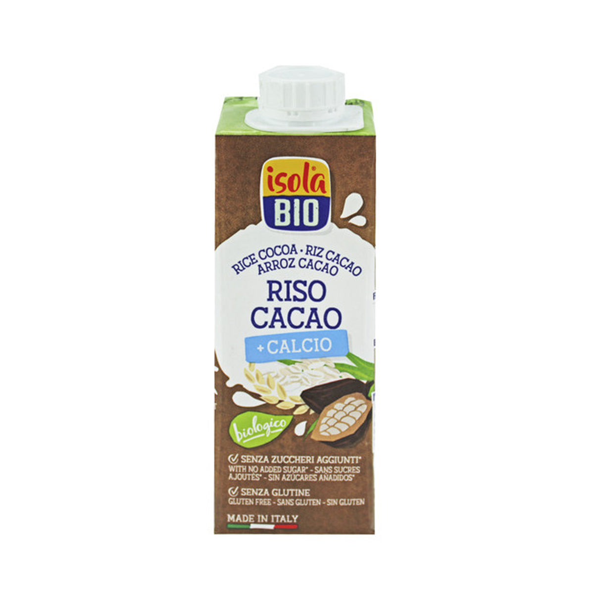 Bebida de Arroz Cacau e Cálcio BIO 250 ml - Go Natural