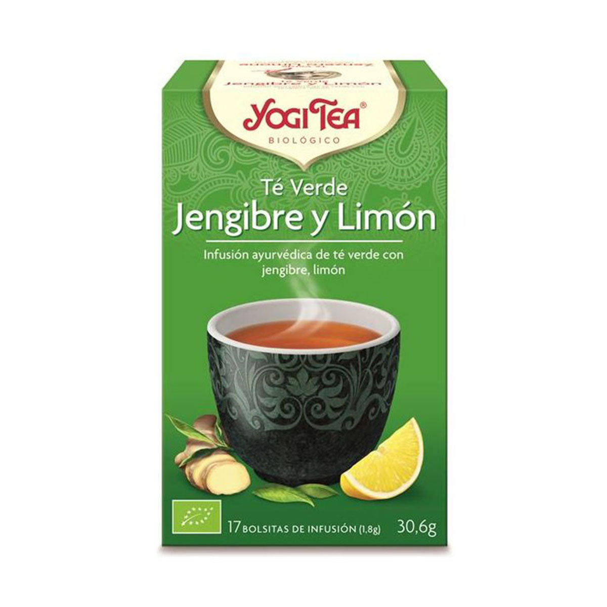 Chá Verde Gengibre e Limão BIO 17 saquetas - Go Natural