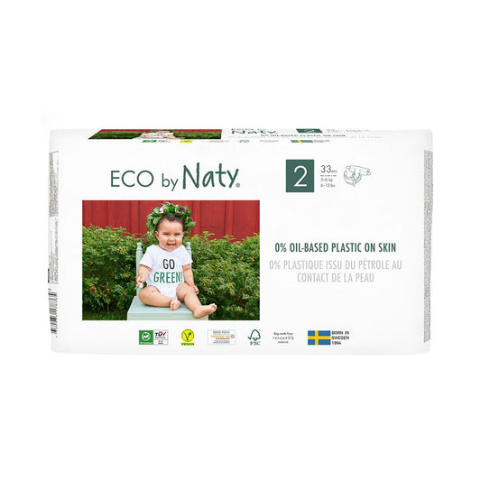 Fraldas Tamanho 2 3-6 kg 33 un. - Go Natural