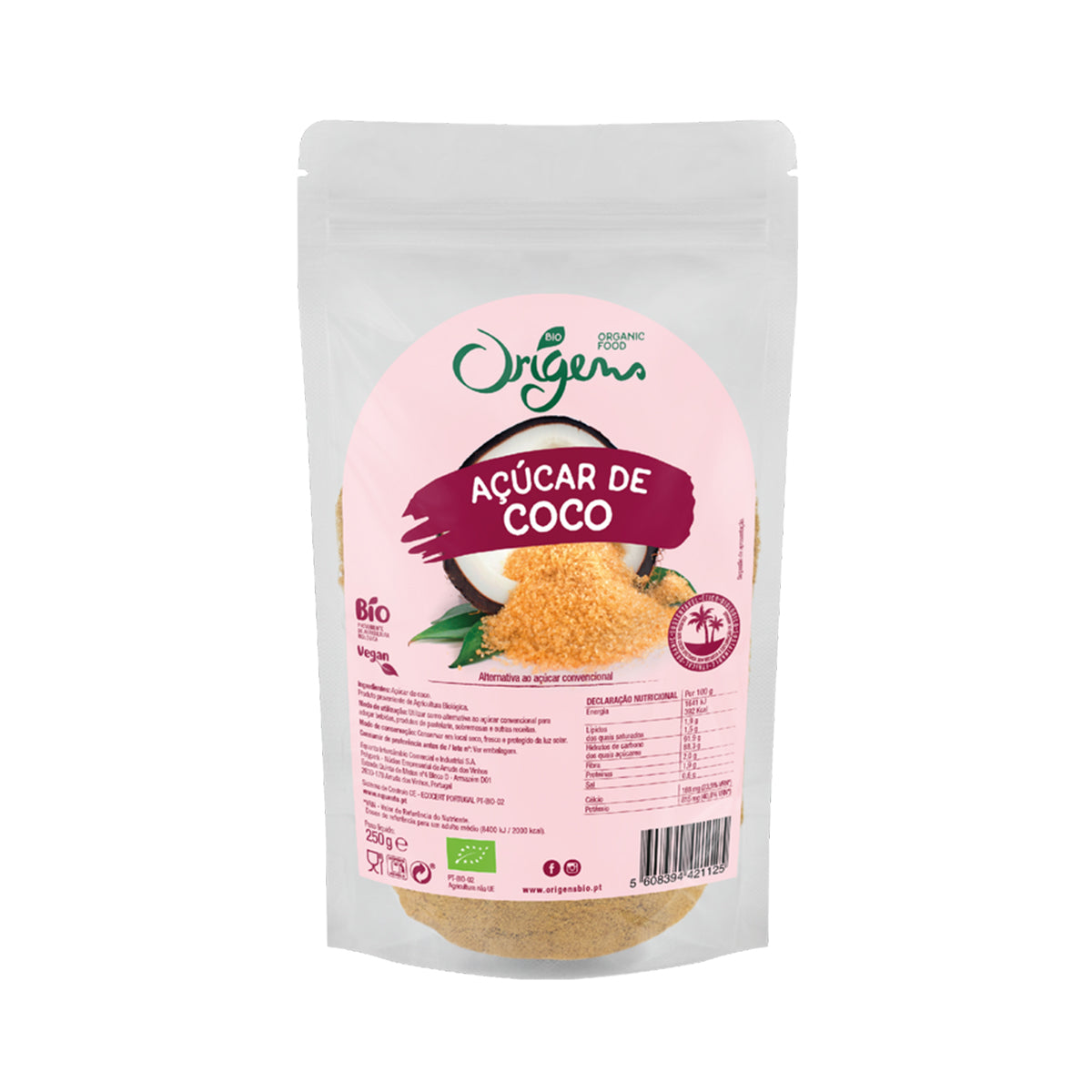 Açúcar de Coco BIO 250 gr - Go Natural