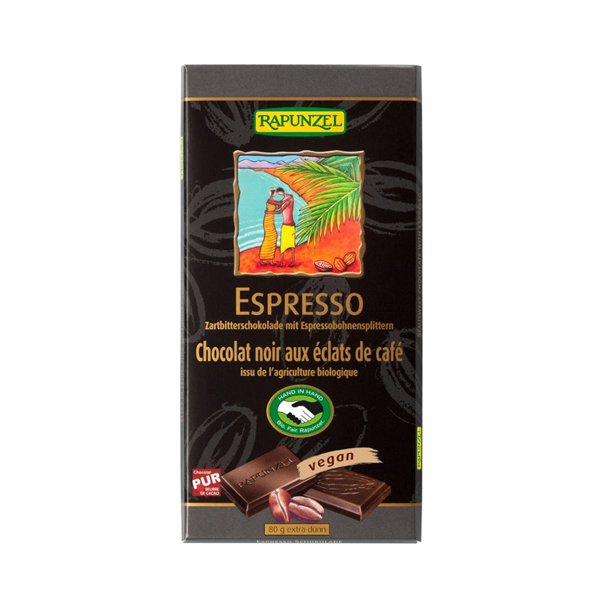 Chocolate Semi Amargo Expresso BIO 80 gr - Go Natural