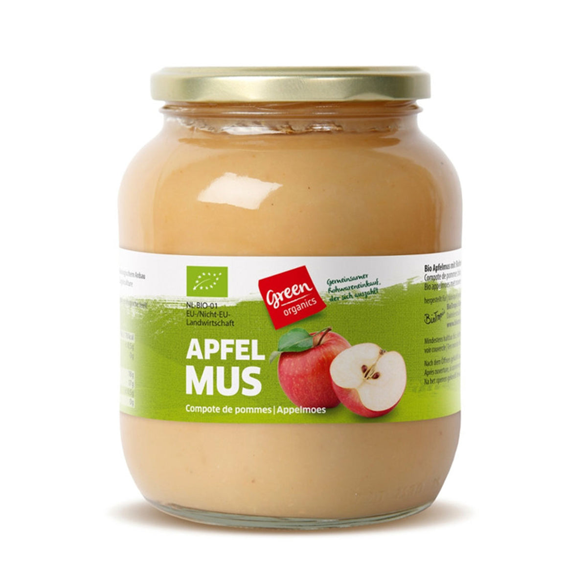 Puré de Maçã Com Açúcar 700 gr - Go Natural