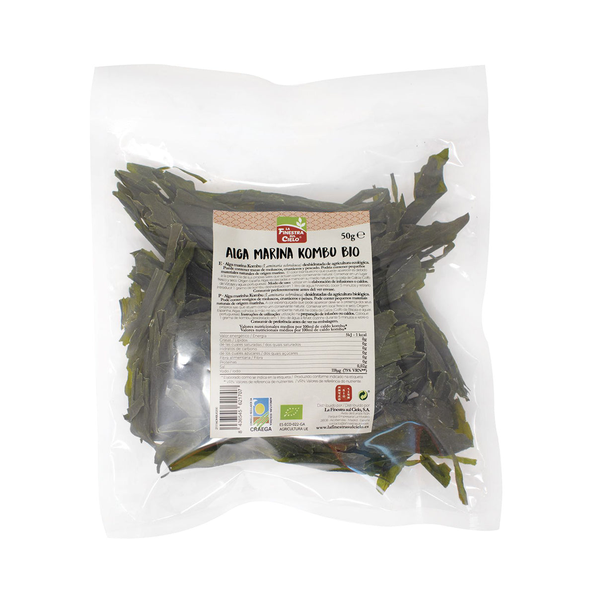 Alga Kombu em Folhas BIO 50 gr - Go Natural