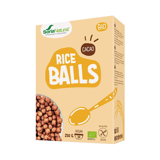 Rice Balls Chocolate sem Glúten BIO 250 gr - Go Natural