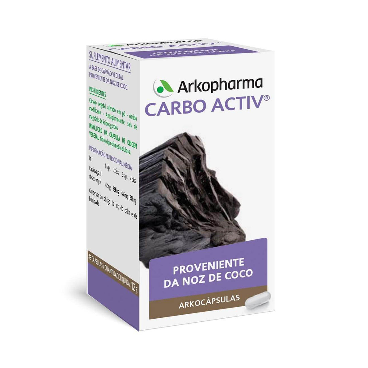 Arkocápsulas Carbo Activ 48cápsulas - Go Natural