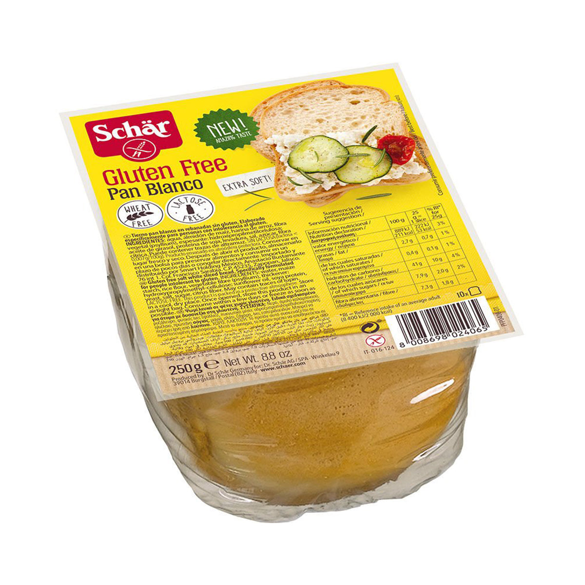 Pão Branco Fatias sem Glúten 250 gr - Go Natural
