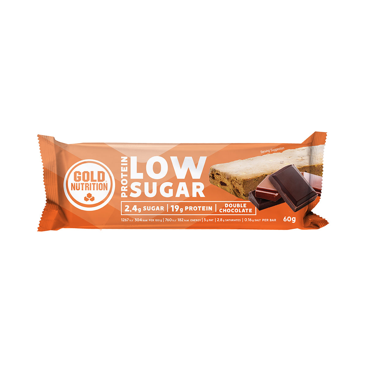 Barra Low Sugar Double Chocolate 60 gr - Go Natural