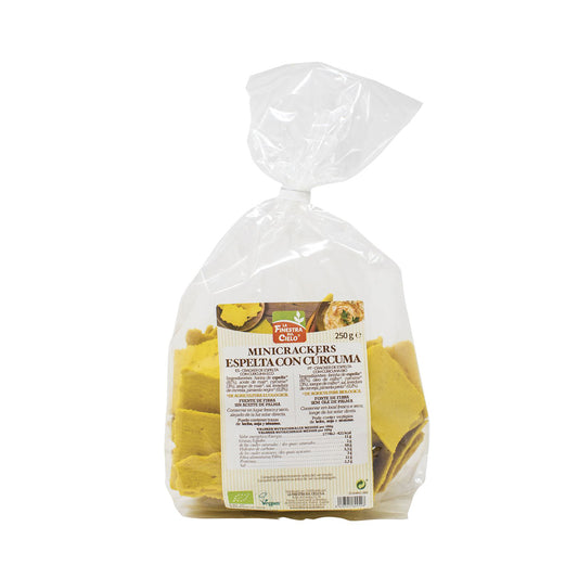 Mini Cracker de Espelta com Cúrcuma BIO 250 gr - Go Natural