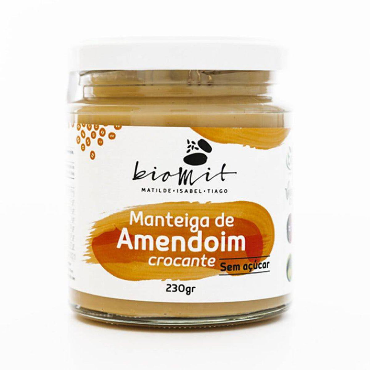 Manteiga de Amendoim Crocante BIO Biomit 230gr - Go Natural