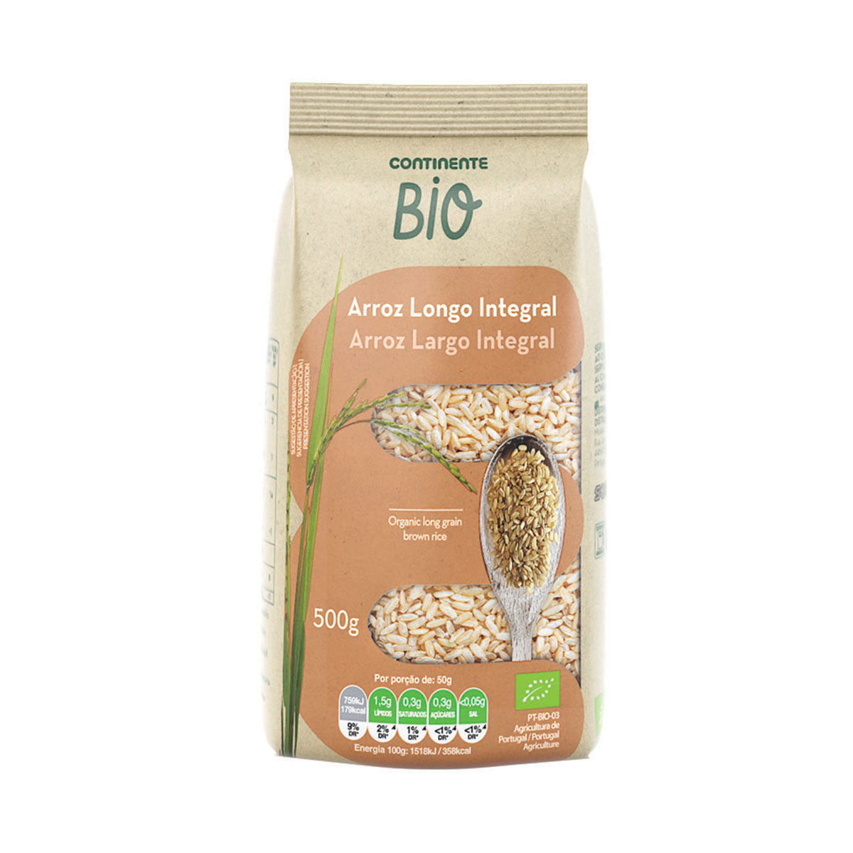 Arroz Longo Integral BIO 500 gr - Go Natural