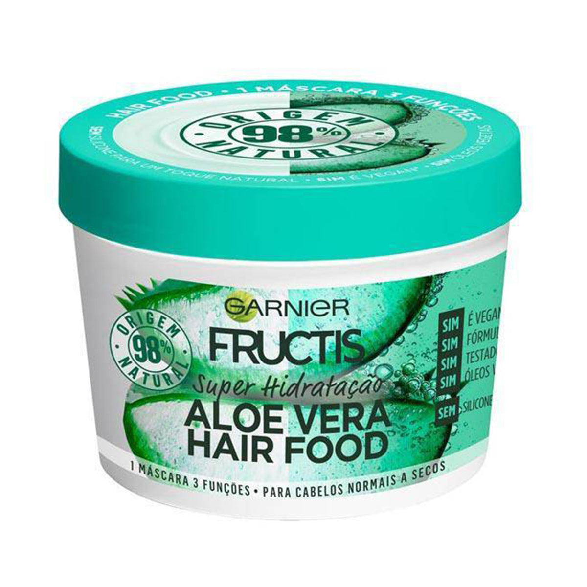 Mascara Fructis Hairfood Aloe Vera 390 ml - Go Natural