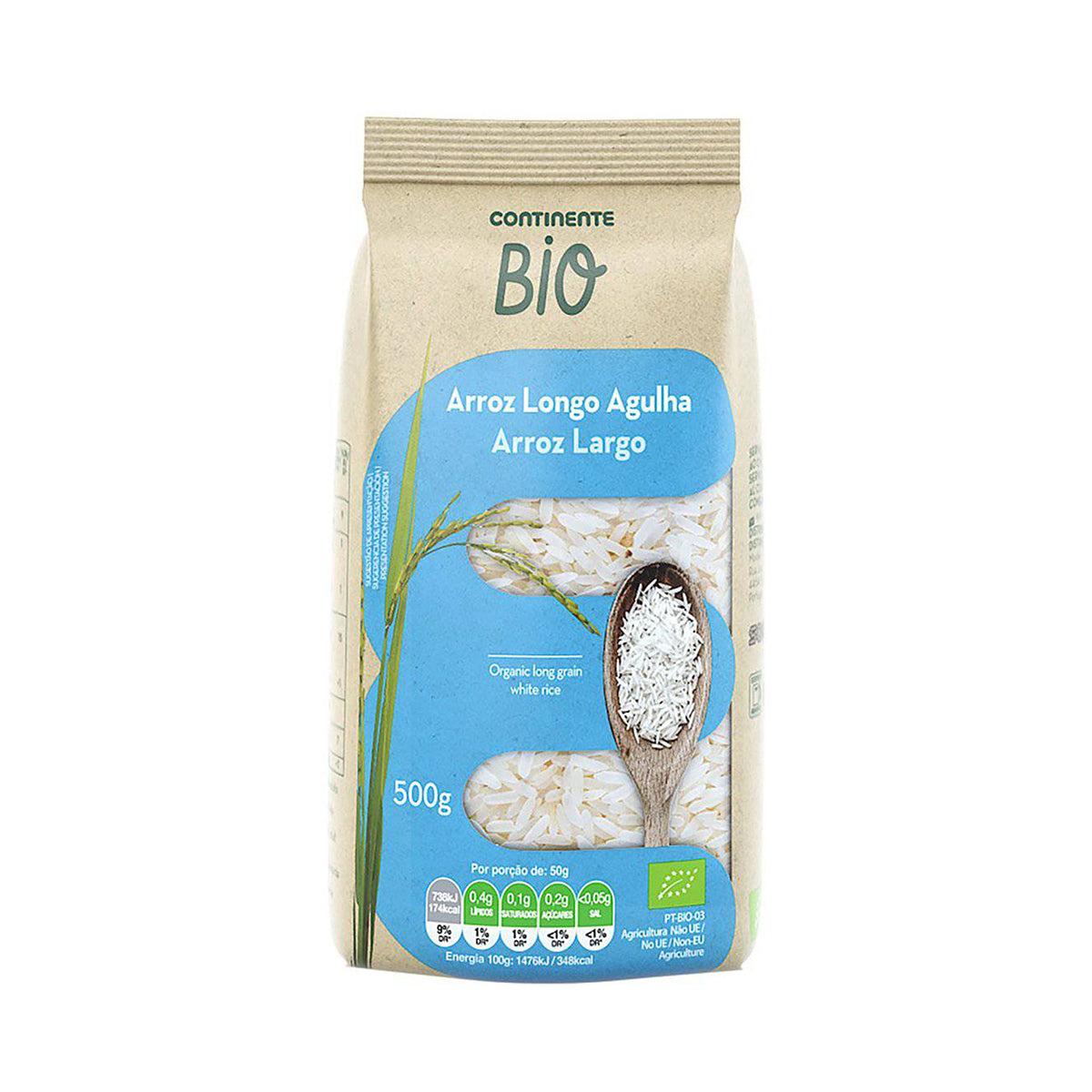 Arroz Agulha Branco BIO 500 gr - Go Natural