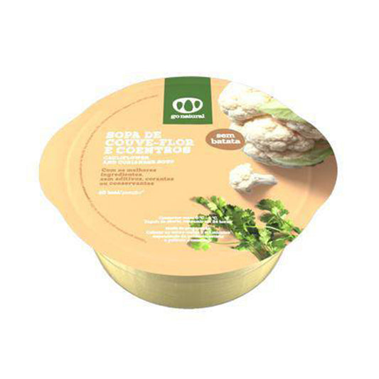 Sopa de Couve Flor e Coentros Go Natural 400ml - Go Natural