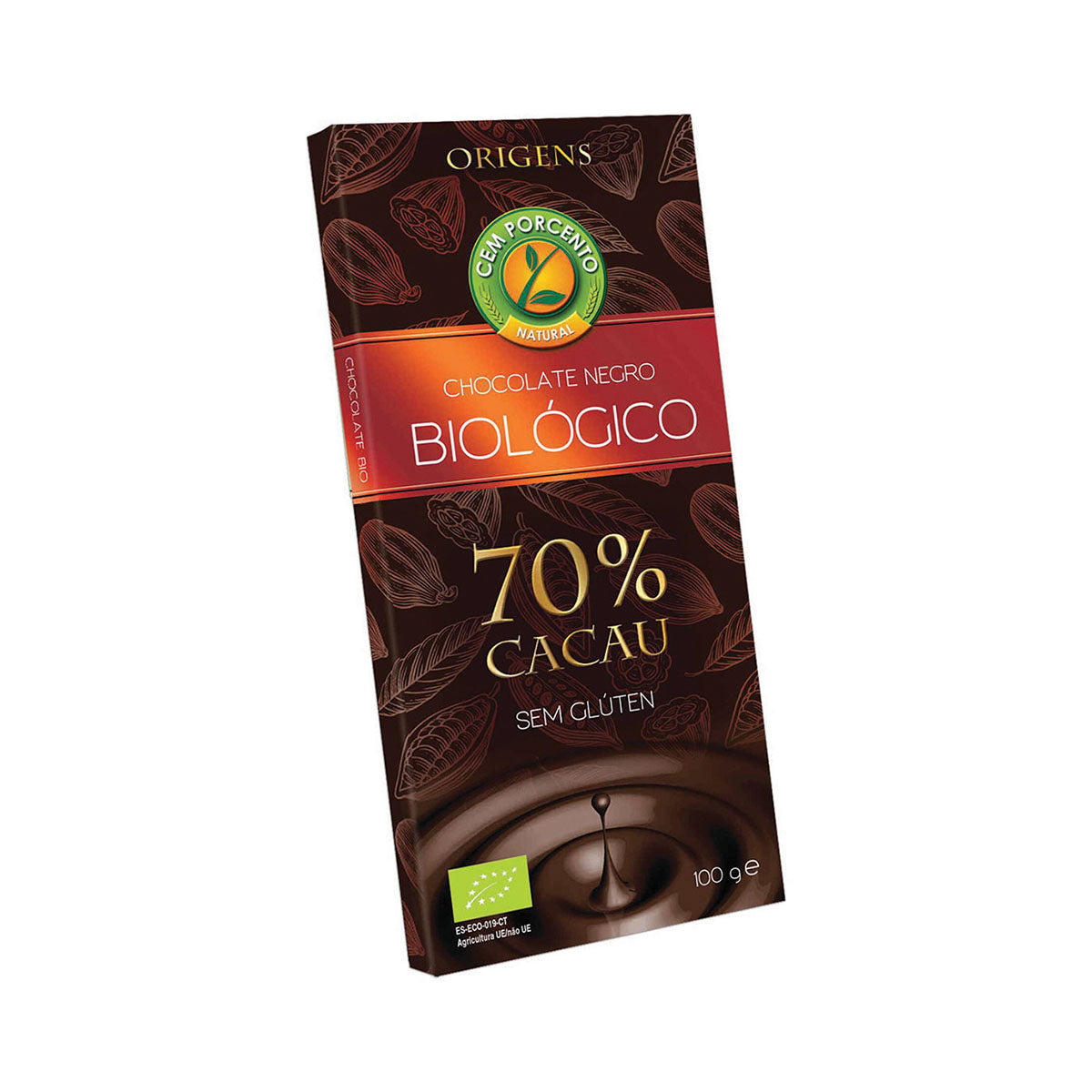 Chocolate Negro 70% Cacau BIO 100 gr - Go Natural
