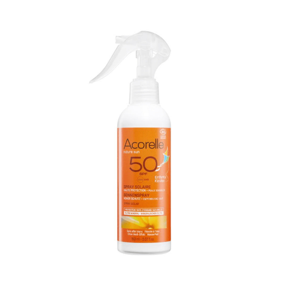 Spray Solar Crianca SPF50+ Acorell 150ml - Go Natural
