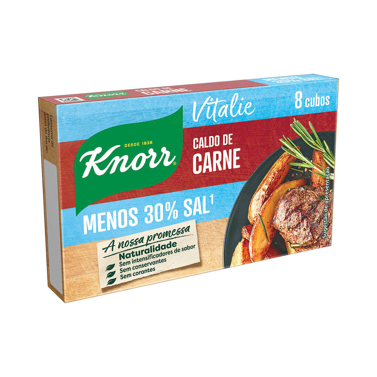 Caldo Carne Vitalie Knorr 8c 80g - Go Natural