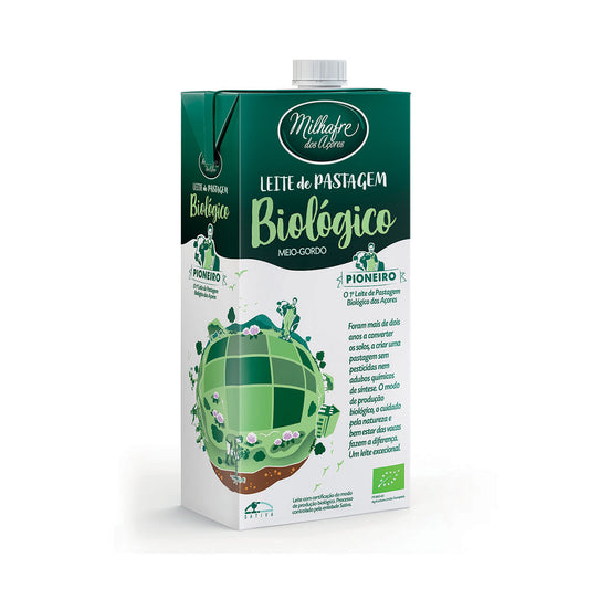 Leite de Pastagem Meio Gordo BIO 1 L - Go Natural