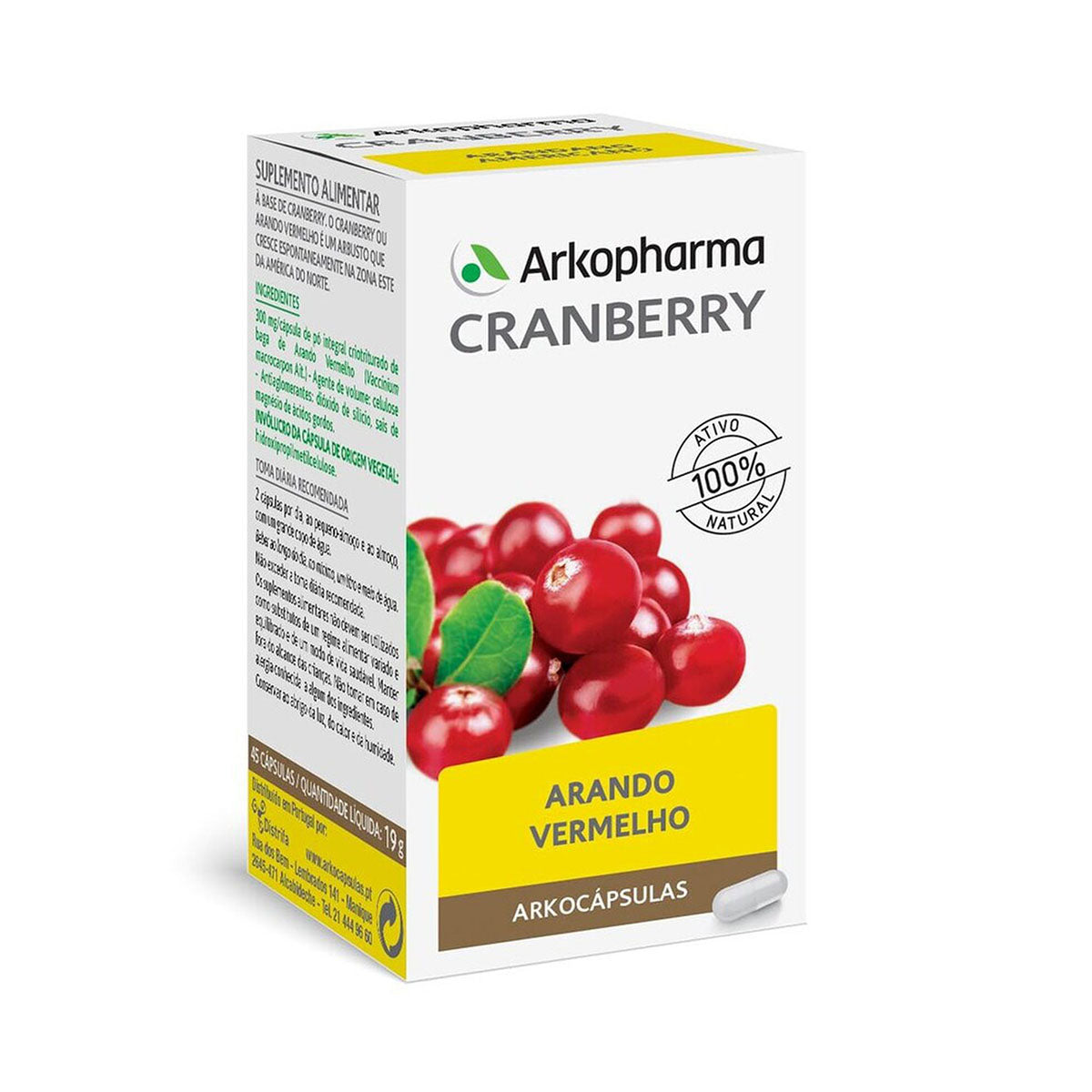 Arkocápsulas Cranberry BIO 45 Cápsulas - Go Natural