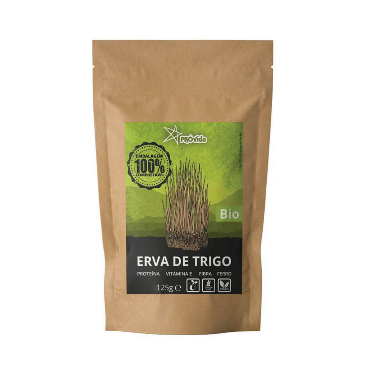 Erva de Trigo em Pó Provida BIO sem Glúten 125gr - Go Natural
