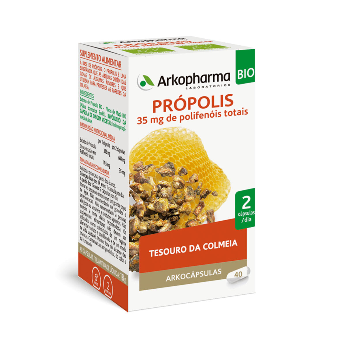 Arkocápsulas Propolis BIO 40 Cápsulas - Go Natural