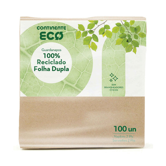 Guardanapos 100% Reciclado Folha Dupla 100 uni. - Go Natural