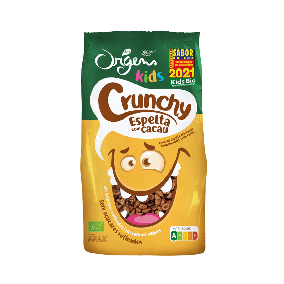 Cereais Crunchy Kids Espelta com Cacau BIO 125 gr - Go Natural