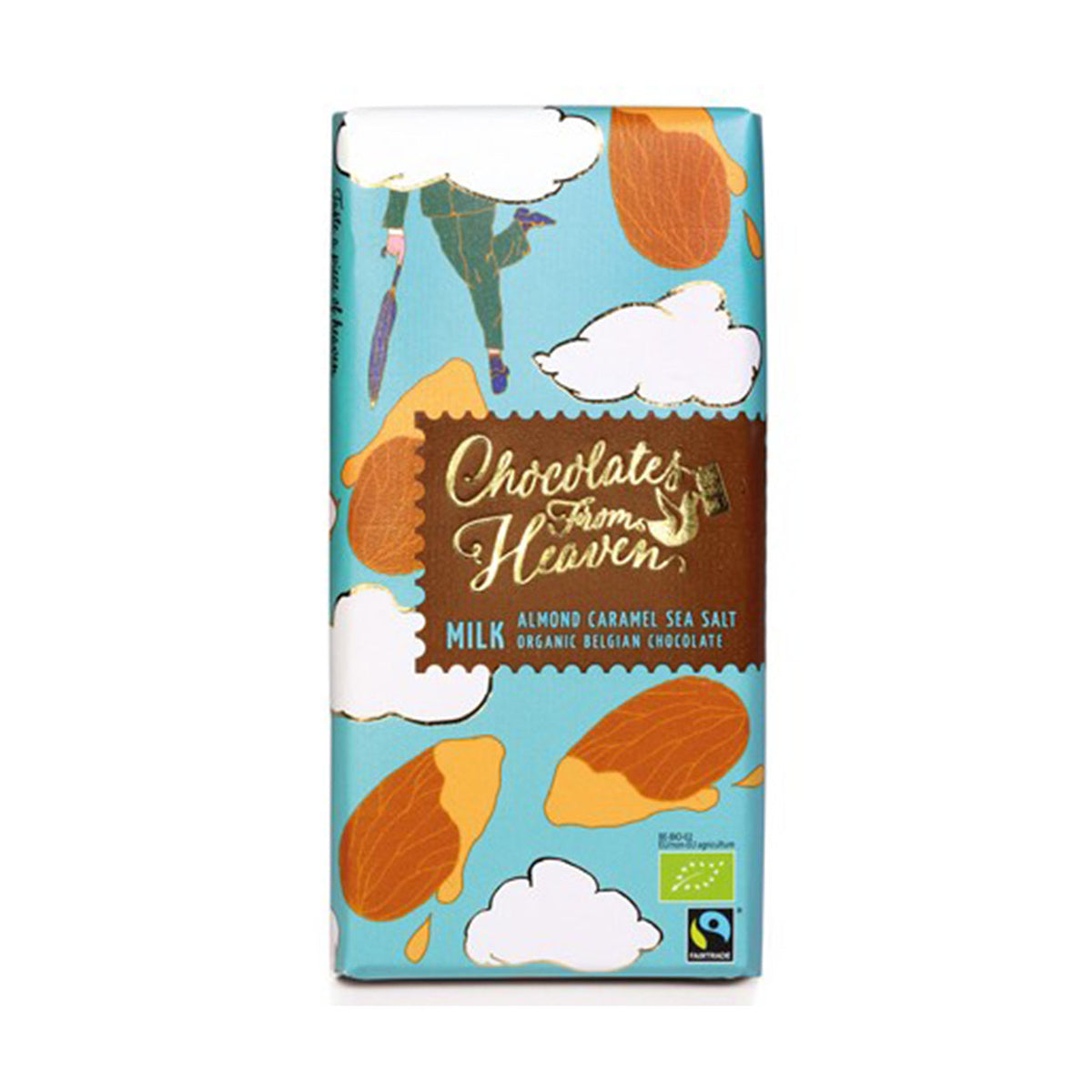 Chocolate de Leite com Amêndoa, Caramelo e Sal Marinho 100 gr - Go Natural