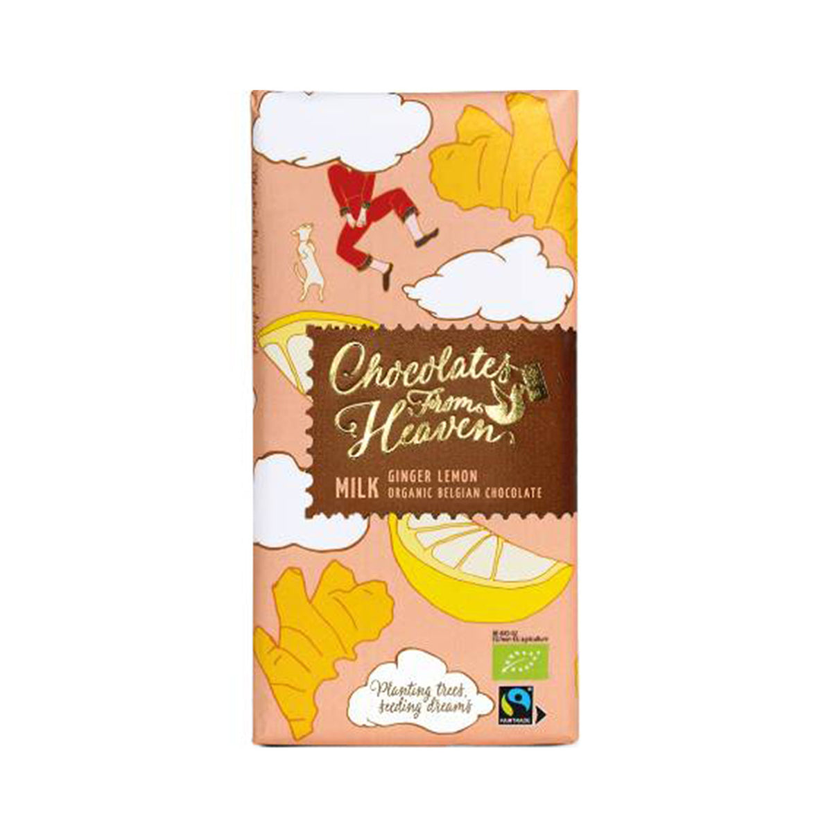 Chocolate de Leite com Gengibre e Limão BIO 100 gr - Go Natural