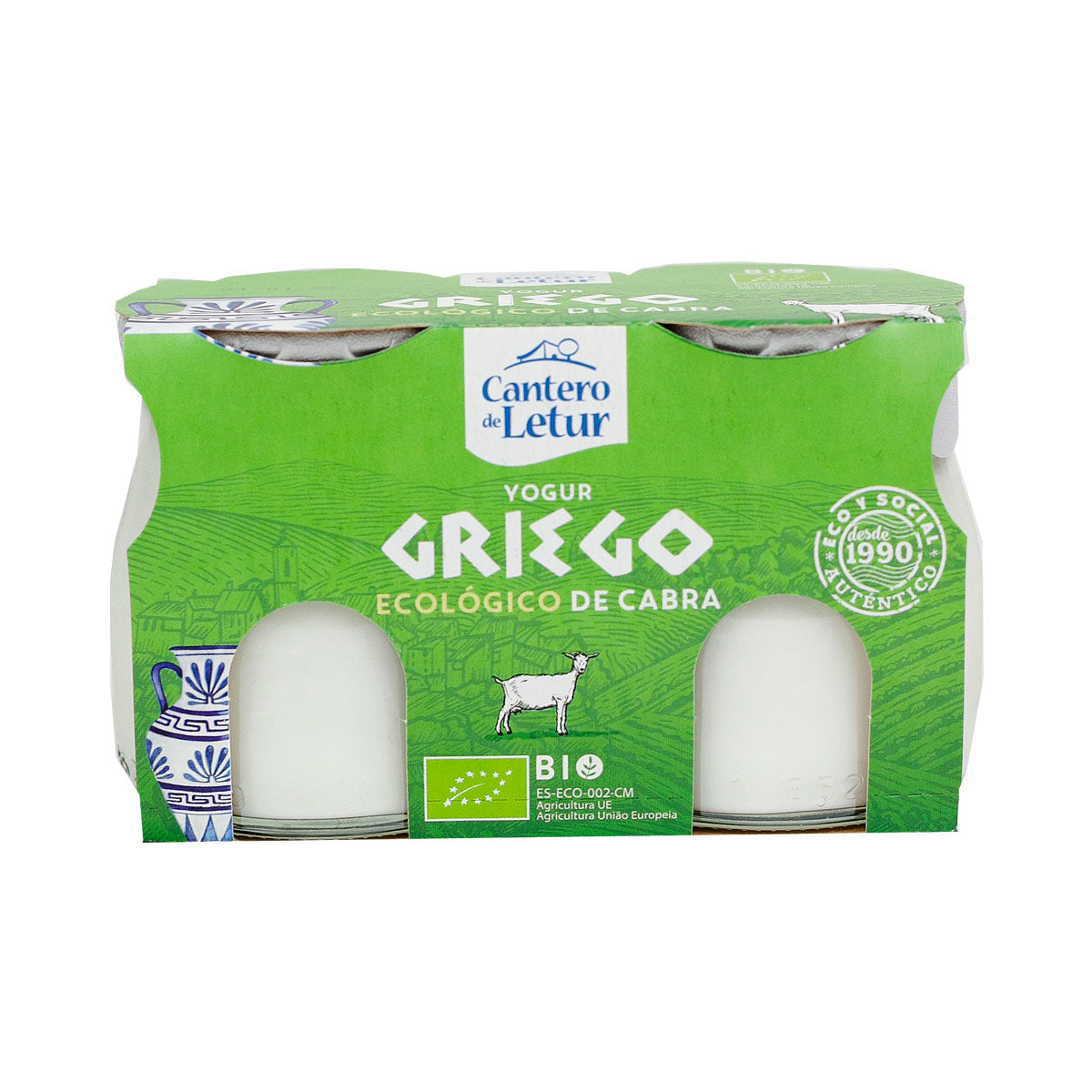 Iogurte de Leite de Cabra Grego sem Açúcar BIO 2x125 gr - Go Natural