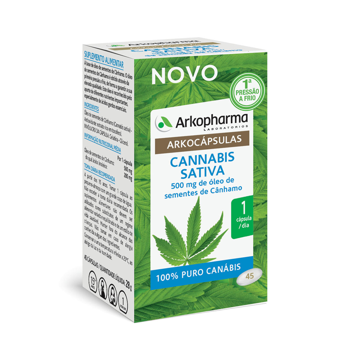 Arkocápsulas Cannabis Sativa 45 Cápsulas - Go Natural