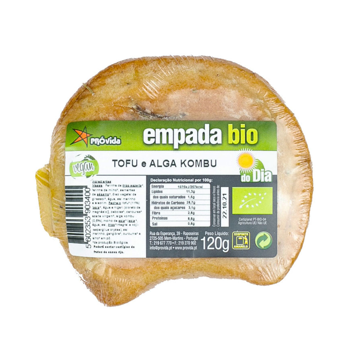 Empada de Tofu com Alga Kombu BIO 100 gr - Go Natural
