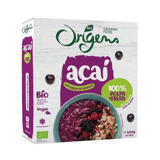 Açaí 100% Polpa de Fruta BIO 4x100 gr - Go Natural