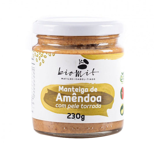Manteiga de Amêndoa com Pele Torrada BIO 230 gr - Go Natural