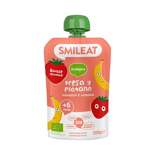 Saqueta de Morango e Banana +6M BIO 100 gr - Go Natural
