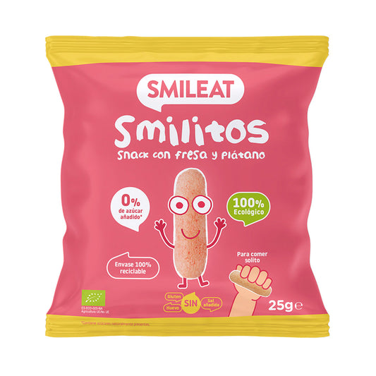 Snacks de Milho com Morango e Banana BIO 25 gr - Go Natural