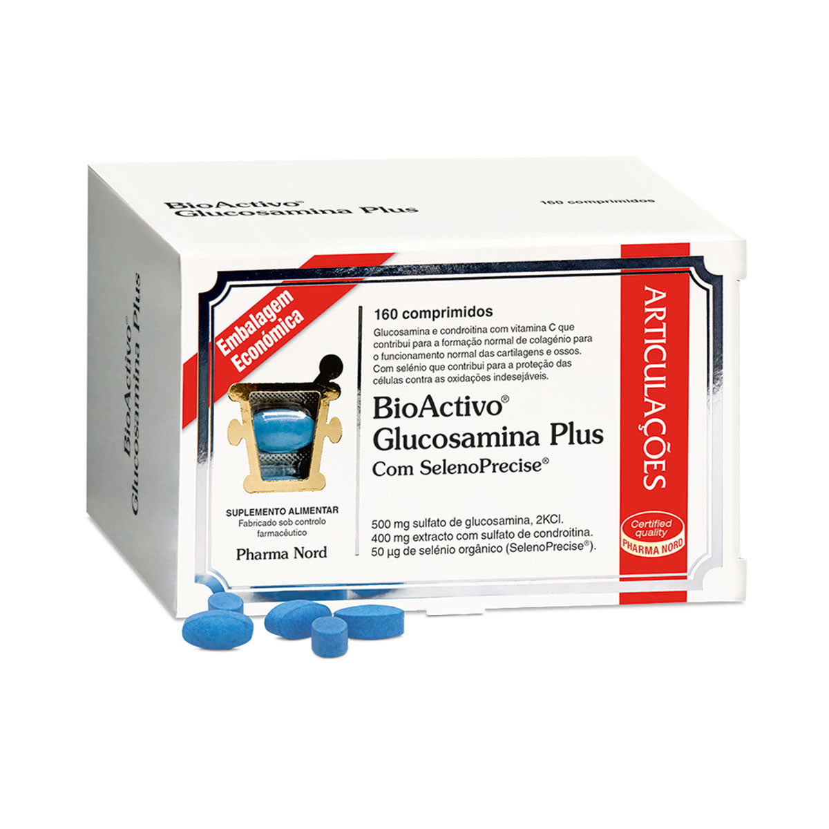 Bioactivo Glucosamina Plus 160 Comprimidos - Go Natural