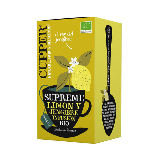 Infusão de Limão e Gengibre BIO 20 Saquetas 50 gr - Go Natural